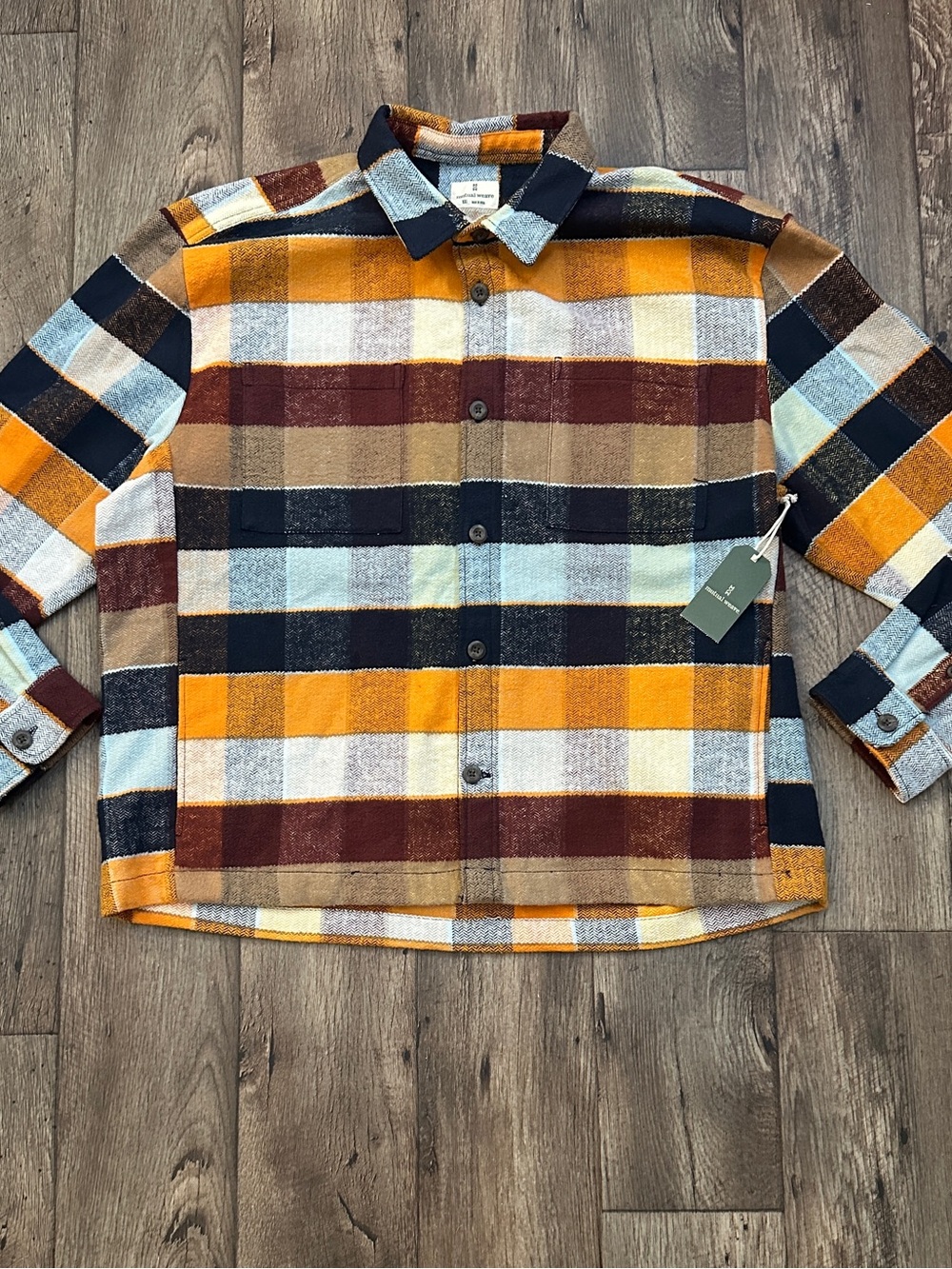 Mutual Weave 100% Cotton Shirt Jacket Shaket Men’s Size XXL Multicolor